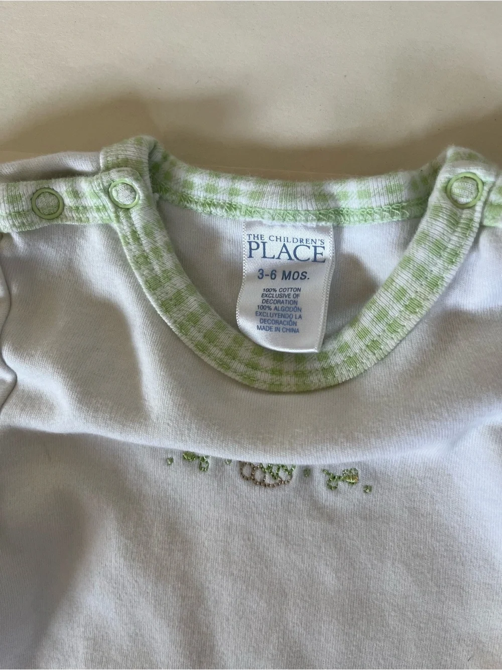 Vintage 100% Cotton Gender Neutral Baby Bundle - Gingham and Embroidered